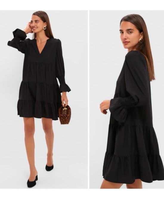 Pomander Place Dresses & Skirts - Pomander Place Black Crepe Kenzo Dress Size Medium